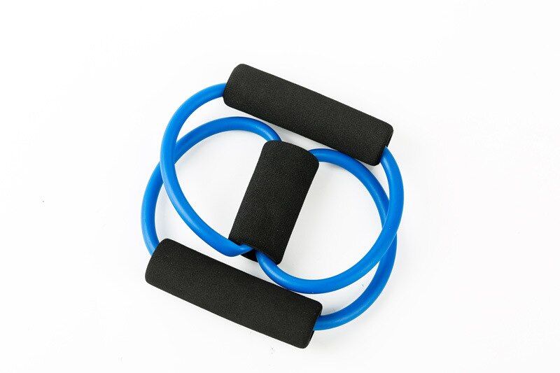 Gym Exercise Elastic Yoga Resistance Rubber Band Yoga Gum Fitness Tension Band 8 Word Chest Expander Pulling Rope Workout Muscle