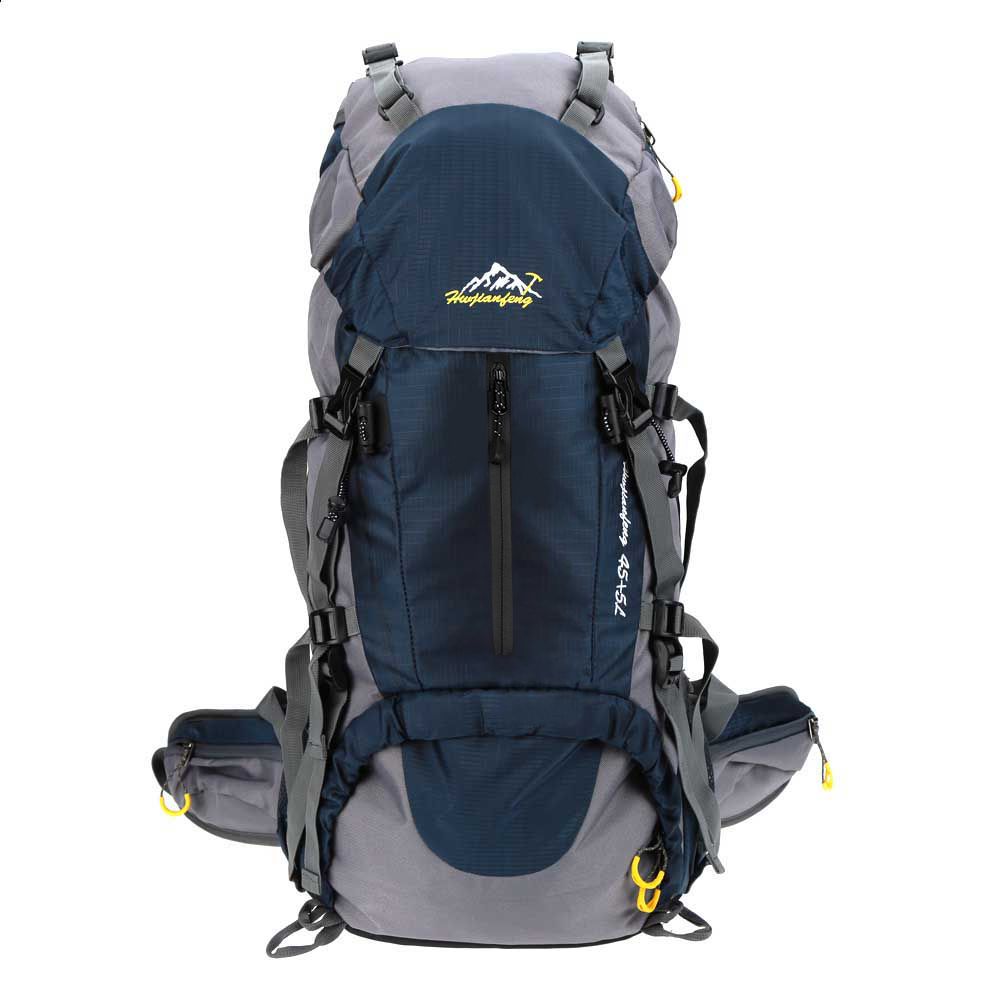 50L Waterproof Outdoor Sport Hiking Trekking Camping Travel Backpack Pack Mountaineering Climbing Knapsack with Rain Cover