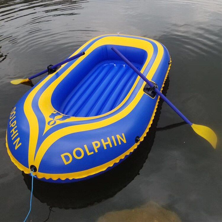 PVC 2 person inflatable Kayak Dinghy Hovercraft Fishing Canoe Drifting Raft Surfing Rowing Boat