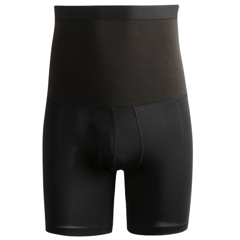 Plus Size Sweat Sauna Shorts Men Fat Burning Waist Trainer Shapewear High Waist Fitness Running Sport Slimming Pants Body Shaper