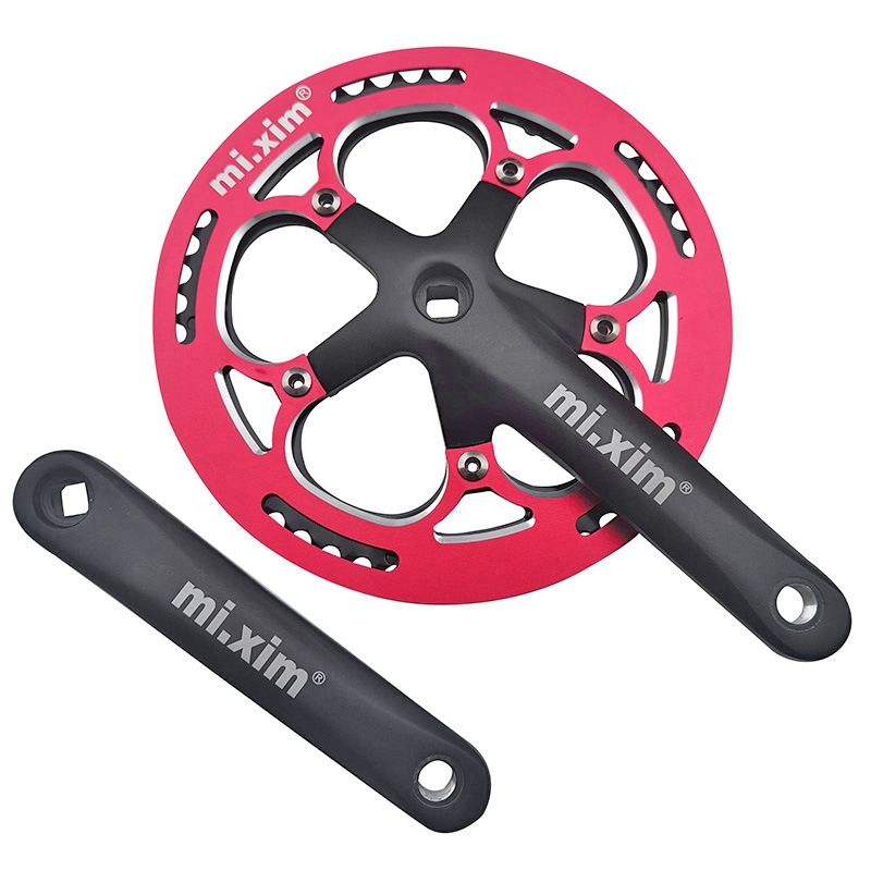 Mi.Xim 53T Road Bike Chain Wheel Single Chain Wheel with Shield 170mm Crank for Small Wheel Bike Folding Bike