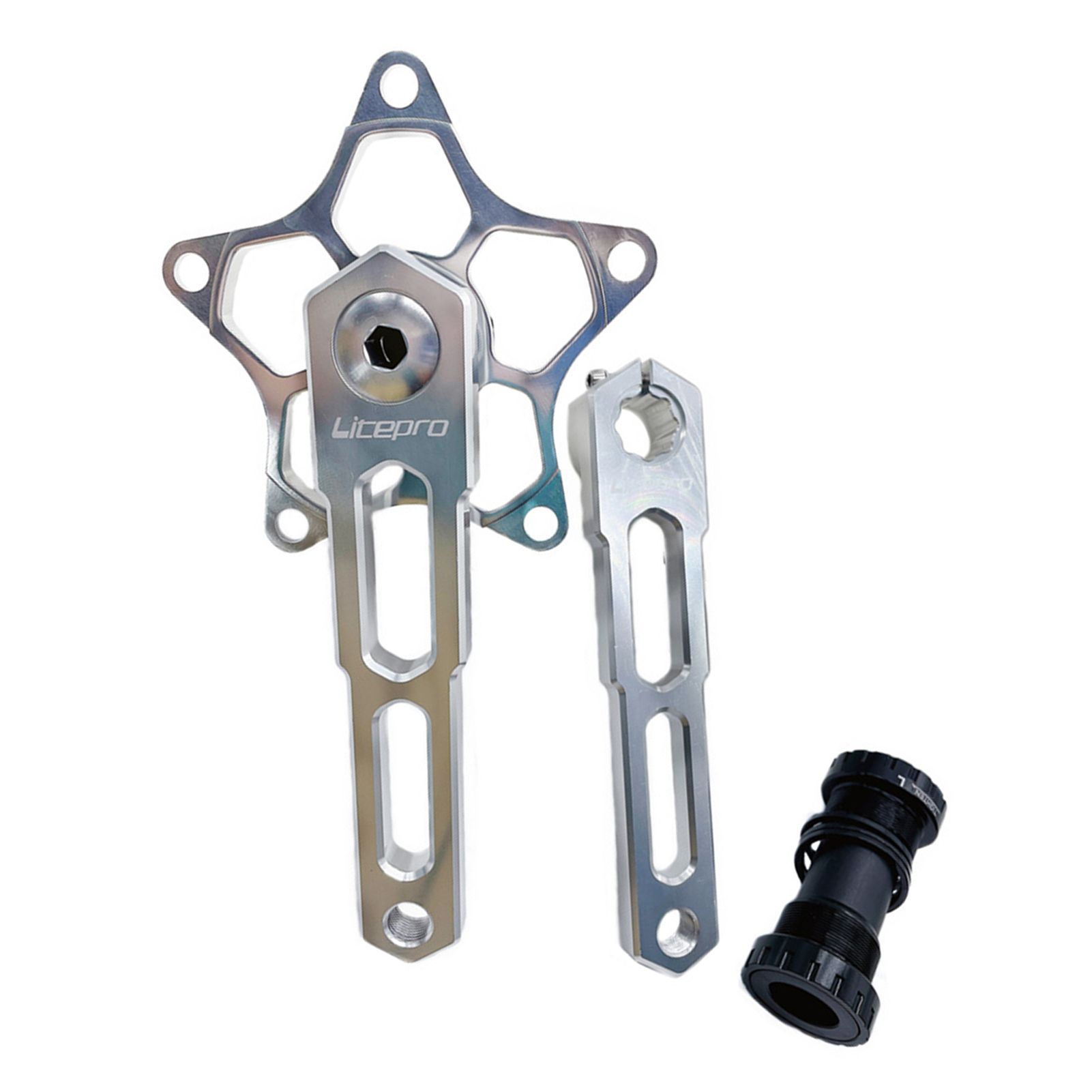 Bicycle Five Claw Crank Anti-scratch Five Claw Crank with Bottom Bracket