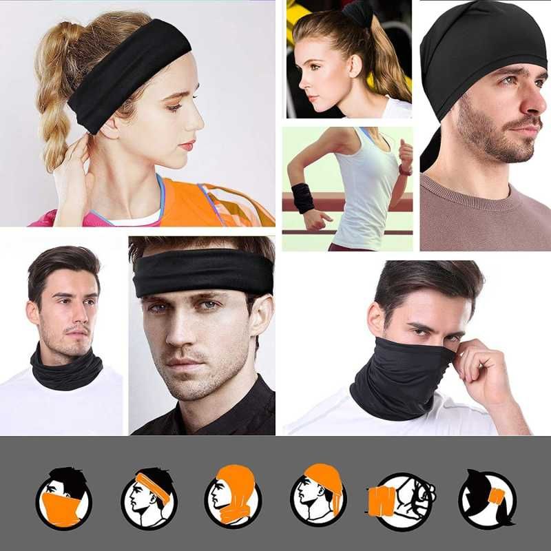 Black Bike Face Bandana for Men & Women