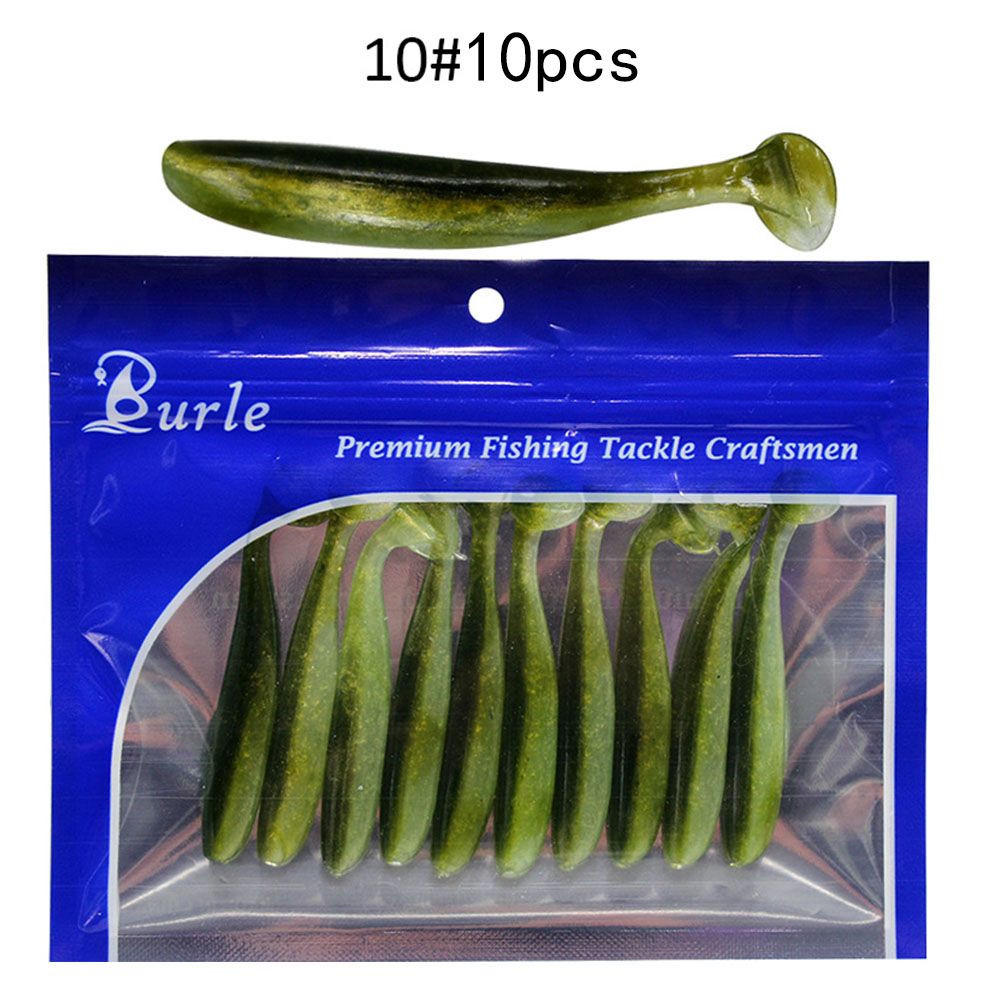 Yfashion 10pcs/Lot Soft Lures Silicone Bait For Fishing Sea Fishing Pvc bait Wobblers Artificial ackle
