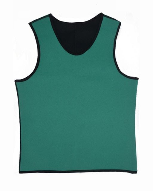 Mens Body Shaper Vest Slimming Sweat Tummy Fat Burner Tank Top for Weight Loss