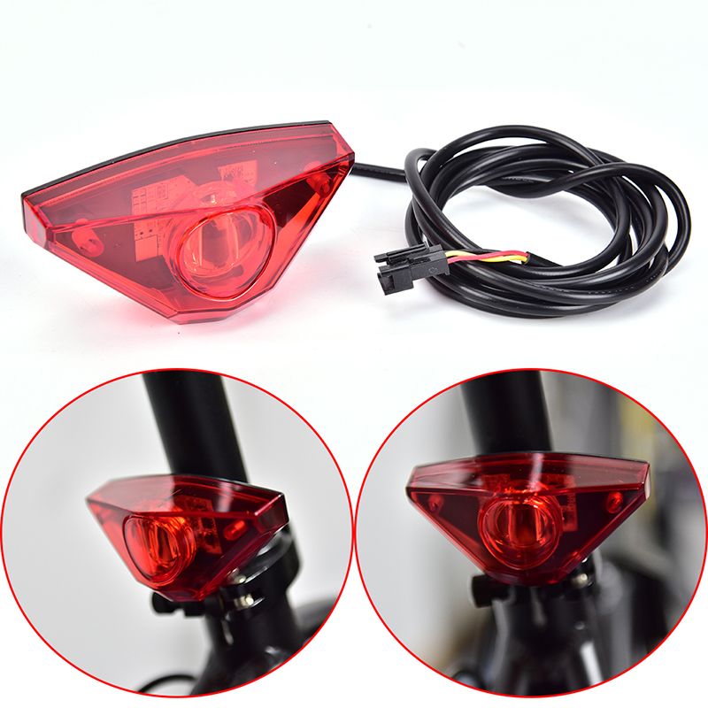 Electric Bicycle Rear Light E Bike Light LED eBike Tail Light Warning Light