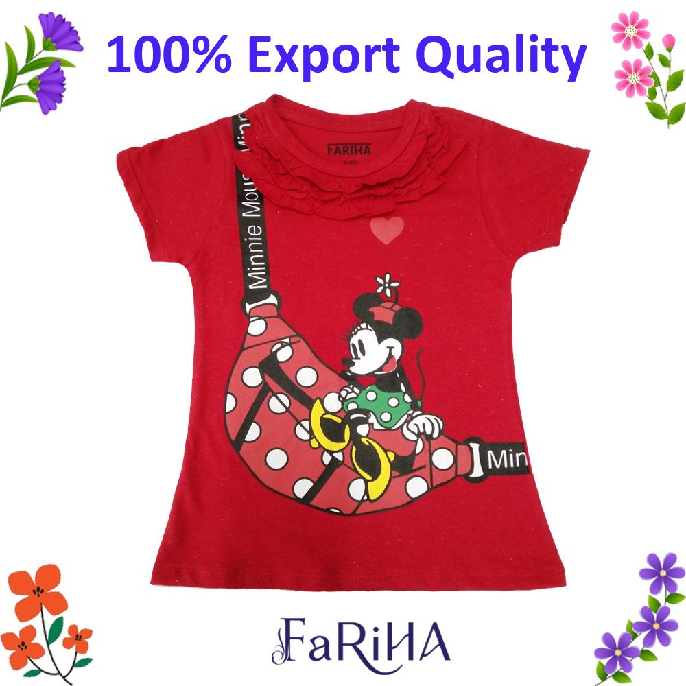Baby Girls T-shirt Half Sleeve Cotton T-Shirt 0 to 5 Years