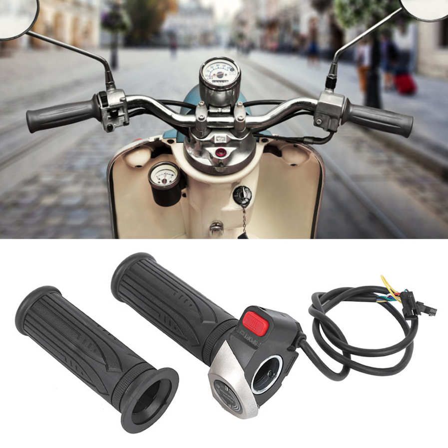 Electric Bike Throttle Grip Lithium Power Storage Universal 24V500W Brush Controller Set