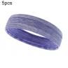 Uni Solid Color Non Slip Headband Anti Sweat Running Yoga Elastic Sweatband