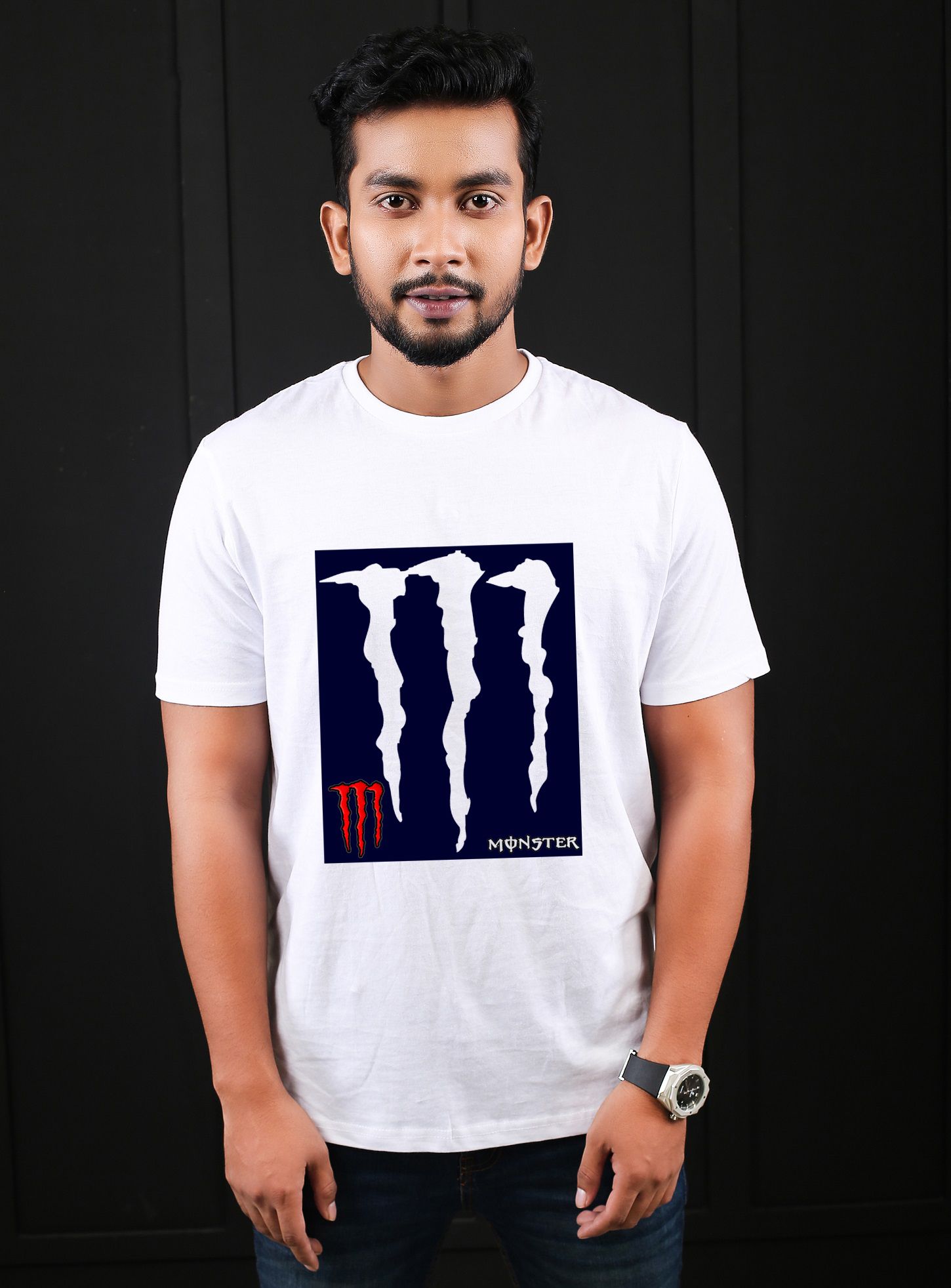 Half Sleeve Monster Comfortable Jersey Tshirt