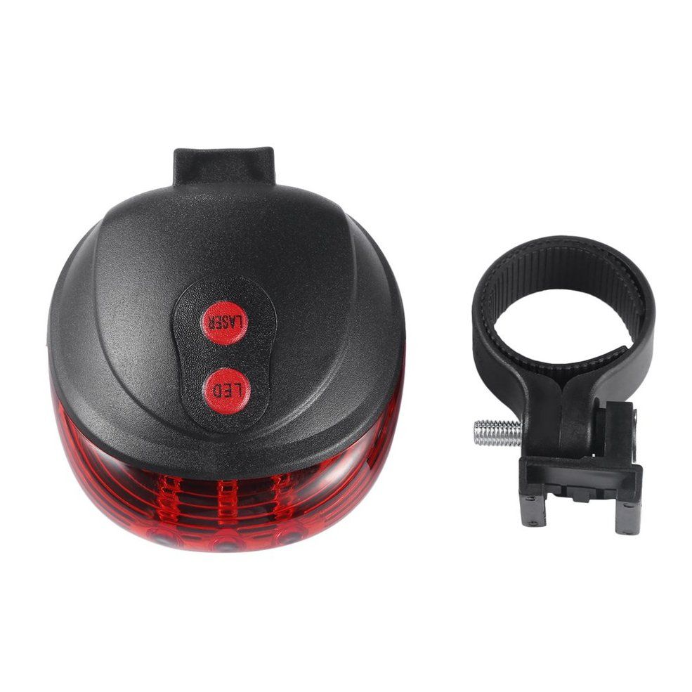 MA 5 LED Laser Cycling Bike Light Rear Lamp Waterproof Laser Tail Warns Flashing