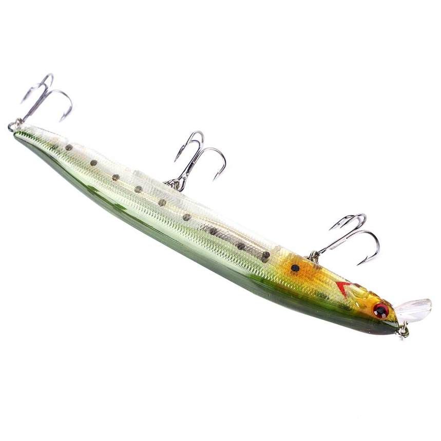 13.5cm / 5.31in Durable & Lightweight Mini-size Fish Shape Fishing Lure Hard Bait With Fishhook Tackle Accessory