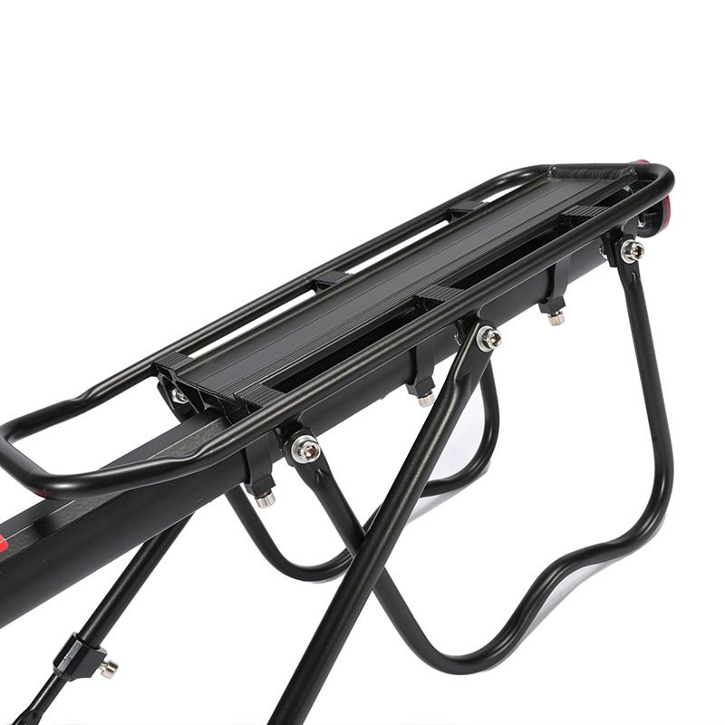 Bike Rack Aluminum Alloy Frame Luggage Rear Carrier Rear Rack Trunk for Bicycles MTB Bike Rear Shelf with Mounting Wrench