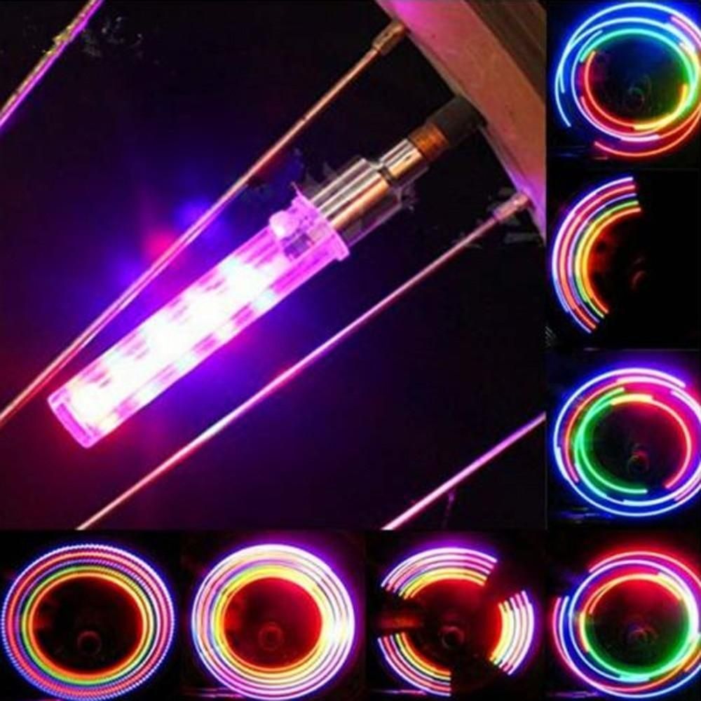 2PCS 5 LED Flash Light Bicycle Motorcycle Car Bike Tyre Tire Wheel Valve Lamp - intl