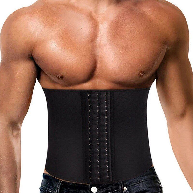 Men Waist Trainer Corset Neoprene Body Shaper Tummy Control Belt Sauna Slimming Strap Fitness Sweat Shapewear for Fat Burner