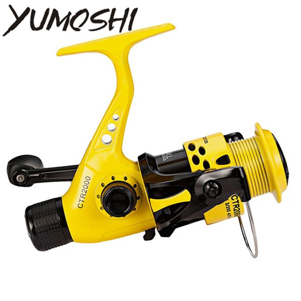 Yfashion Fishing Reel Foldable Arm Rocker Lightweight Plastic Spool Fish Spinning Wheels