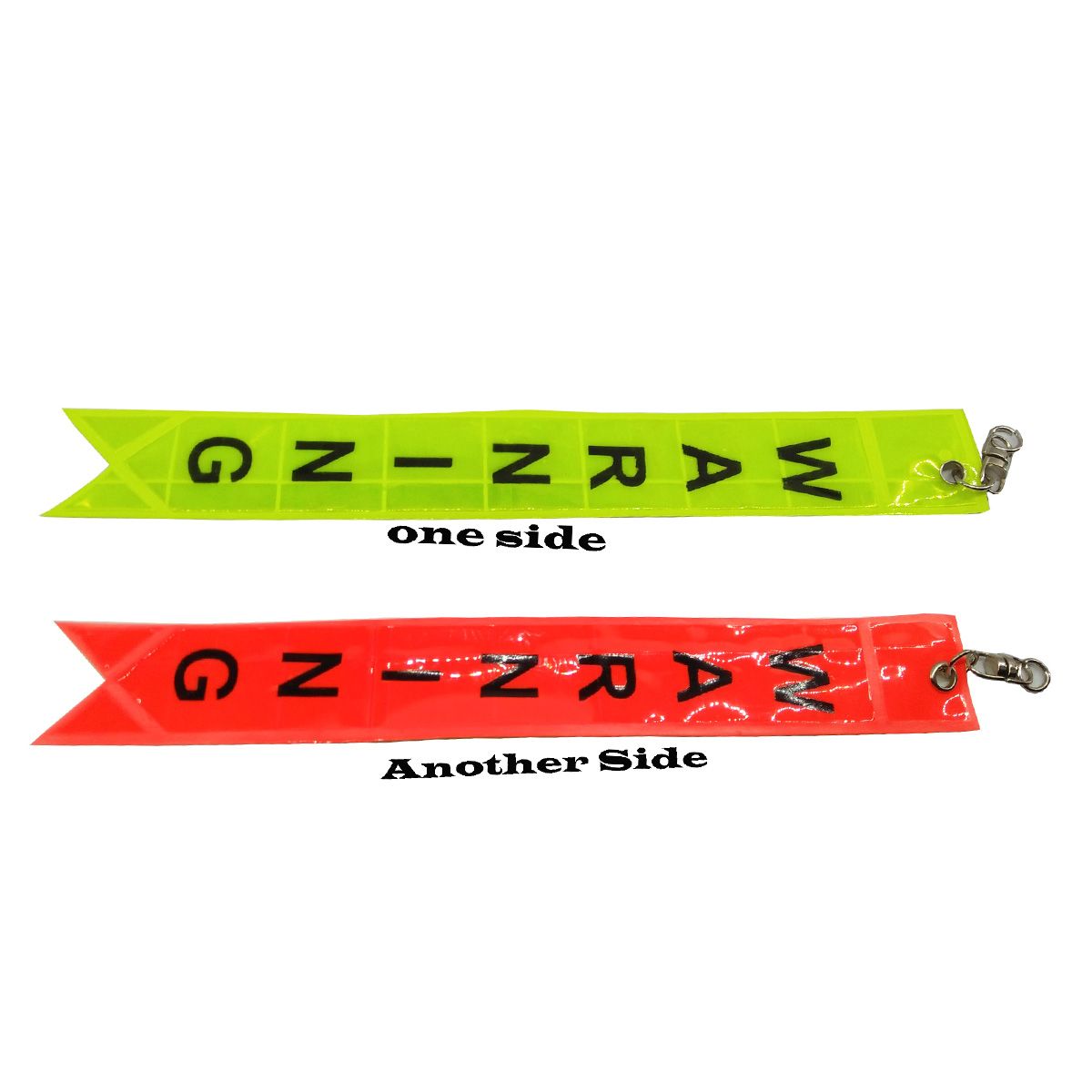 Bike Highly Reflective Reflector Radium Warning Tag Ribbon Two different Color