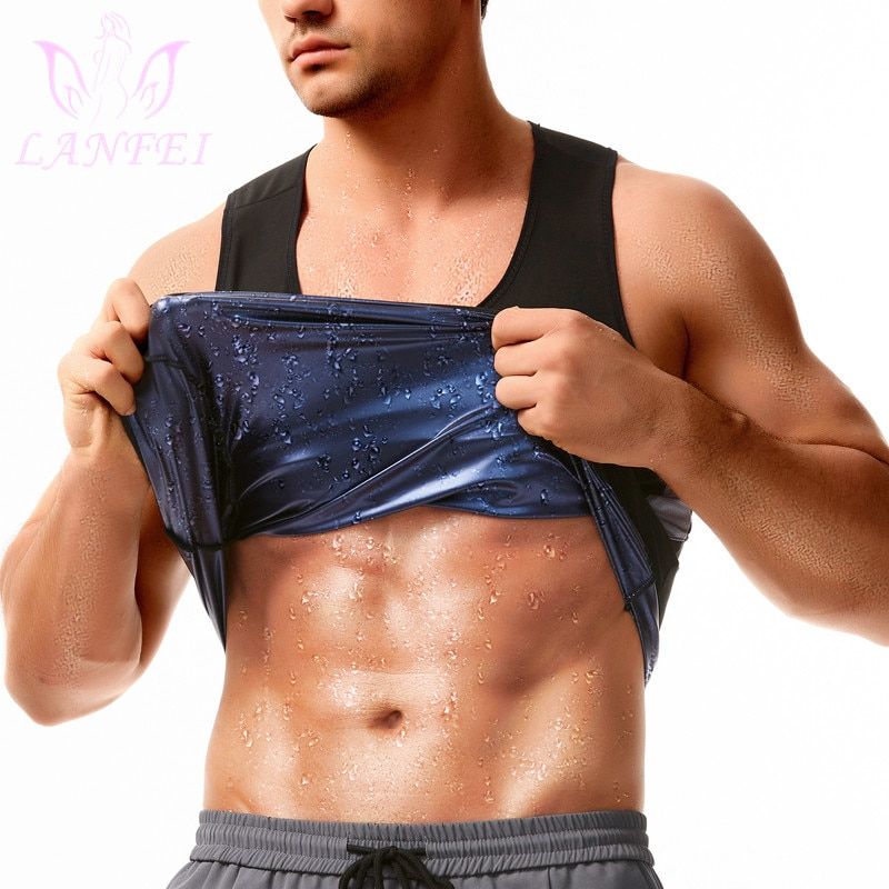 Sauna Sweat Vest Men Suits Shapewear Homme Corset Shirt Body Shapers Thermo Fat Slimming Compression Workout Tops