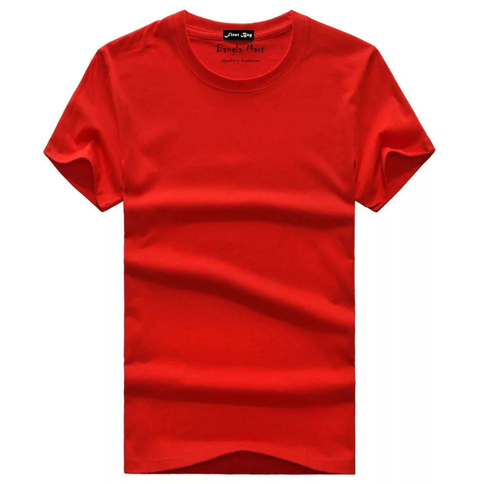 Half Hata Comfortable Jersey Tshirt Solid Color