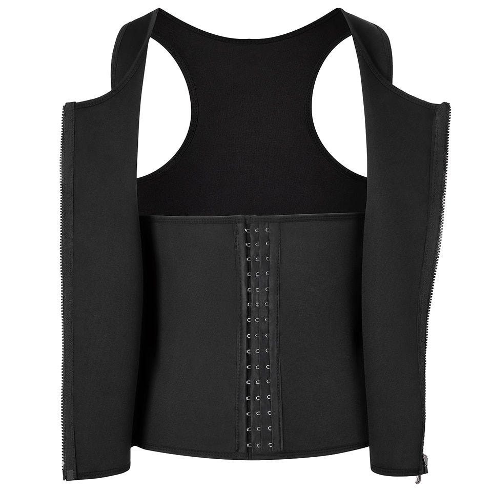 Men Body Shaper Compression Shirt Weight Loss Workout Undershirts Slimming Vest Waist Trainer Tank Tops Shapewear Sauna Suit