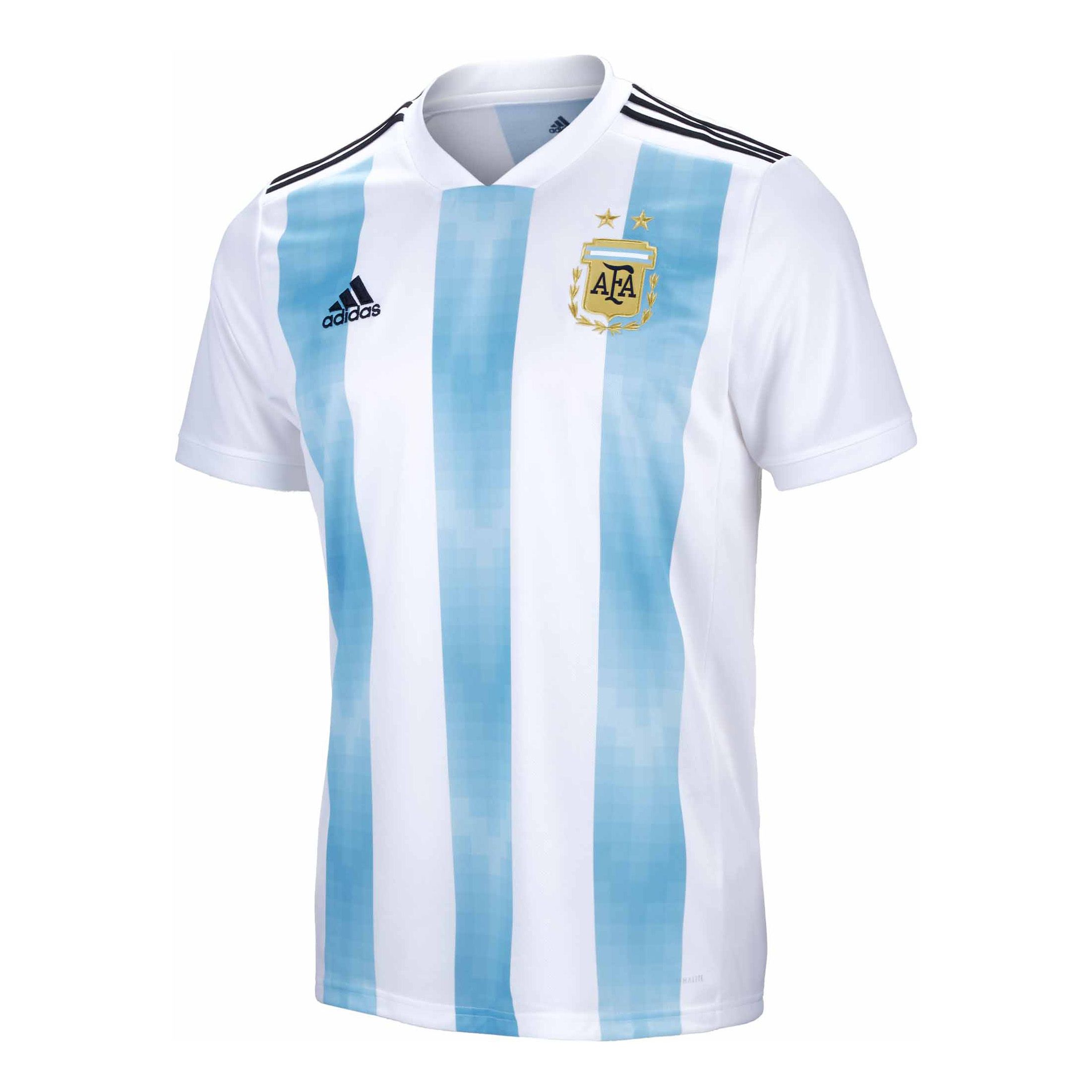 Argentina Home Short Sleeve Jersey 2018 - (China) - Argentina Jersey 2022 World Cup