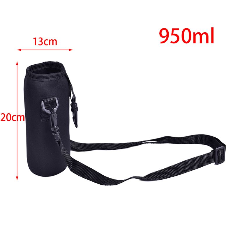 Neoprene Water Bottle Carrier Insulated Cup Cover Bag Holder Pouch with Strap