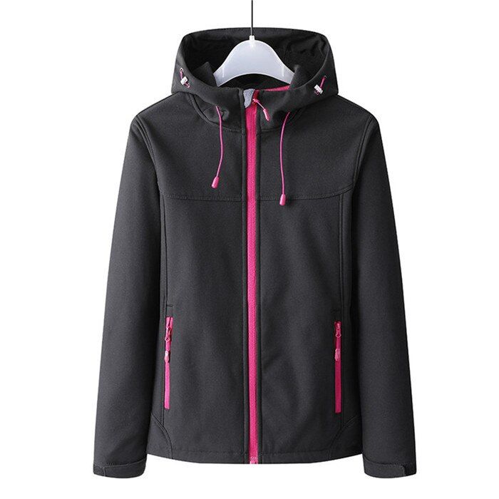 JACKSANQI Men Women Hiking Fleece Jackets Outdoor Sports Windproof Climbing Camping Running Water Repellent Coats RA458
