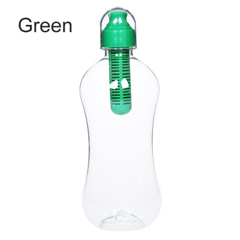 Yfashion 550ml Plastic Water Hydration Filter Bobble Bottle Portable Outdoor Hiking ravel  Filtering Drinking Bottle