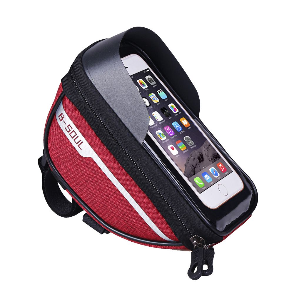 B-soul Portable Waterproof Cycling Bicycle Bike Head Tube Handlebar Cell Phone Bag Case Phone Holder Waterproof Bike Mount + mount holder