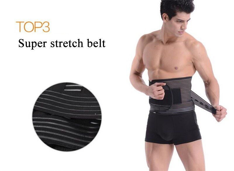 Plus Size Elastic Corset Back Lumbar Brace Support Belt Waist Belt Orthopedic Posture Back Belt Correction Abdominal S M L XXL
