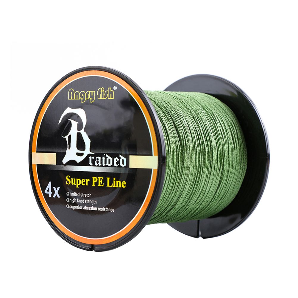 Professional Strong 1000m/1093yds 4braid Solid Color Braided Fish Line - een