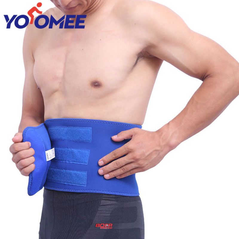 Yoomee 1Pcs Waist Support For Belts Belt Lumbar Brace Breathable Back Therapy Absorb Sweat Fitness Sport Protective Gear