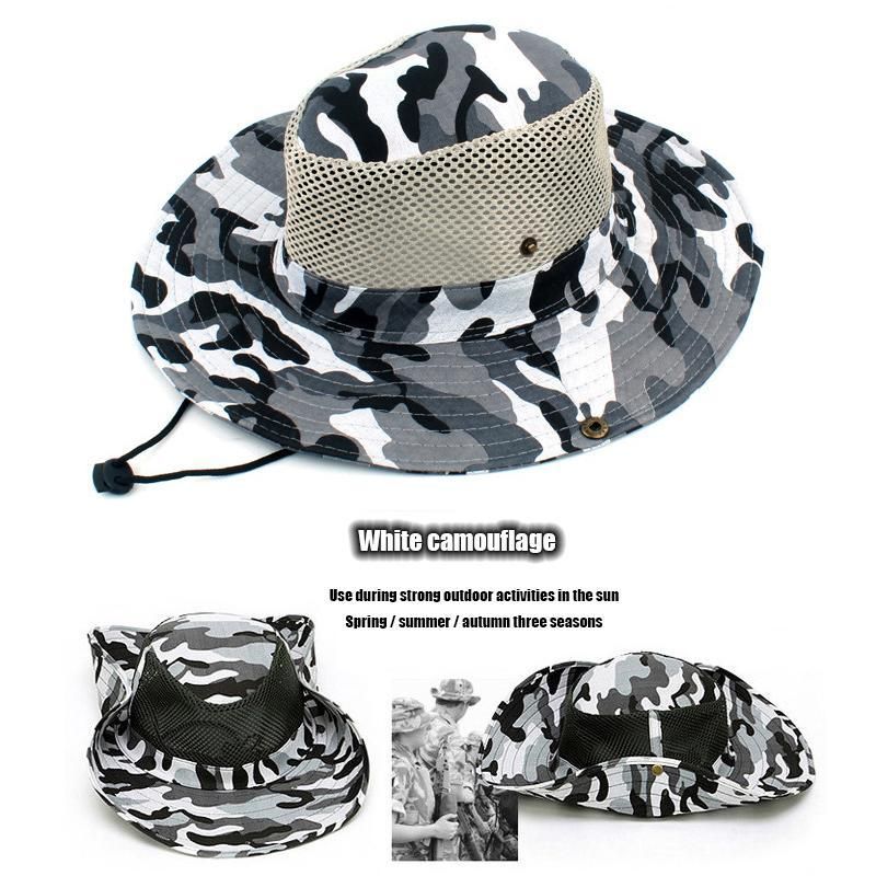 Outdoor Fishing Mountaineering Hat sun protection sun Net Cap Camouflage Tourist Fisherman Hat