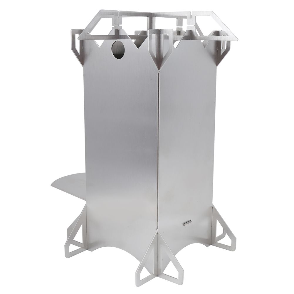 Outdoor Barbecue Stove Lightweight Burning Firewoods Furnace Hiking For