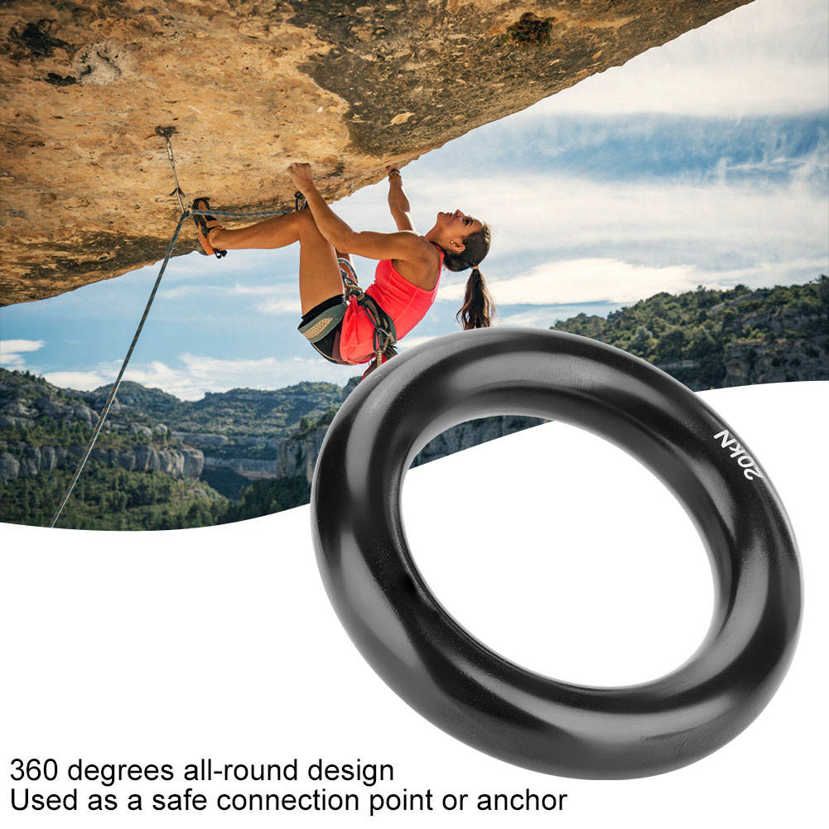 Outdoor Rock Climbing Multifunctional Aluminum Rappel Ring O-Ring 12mm 20KN