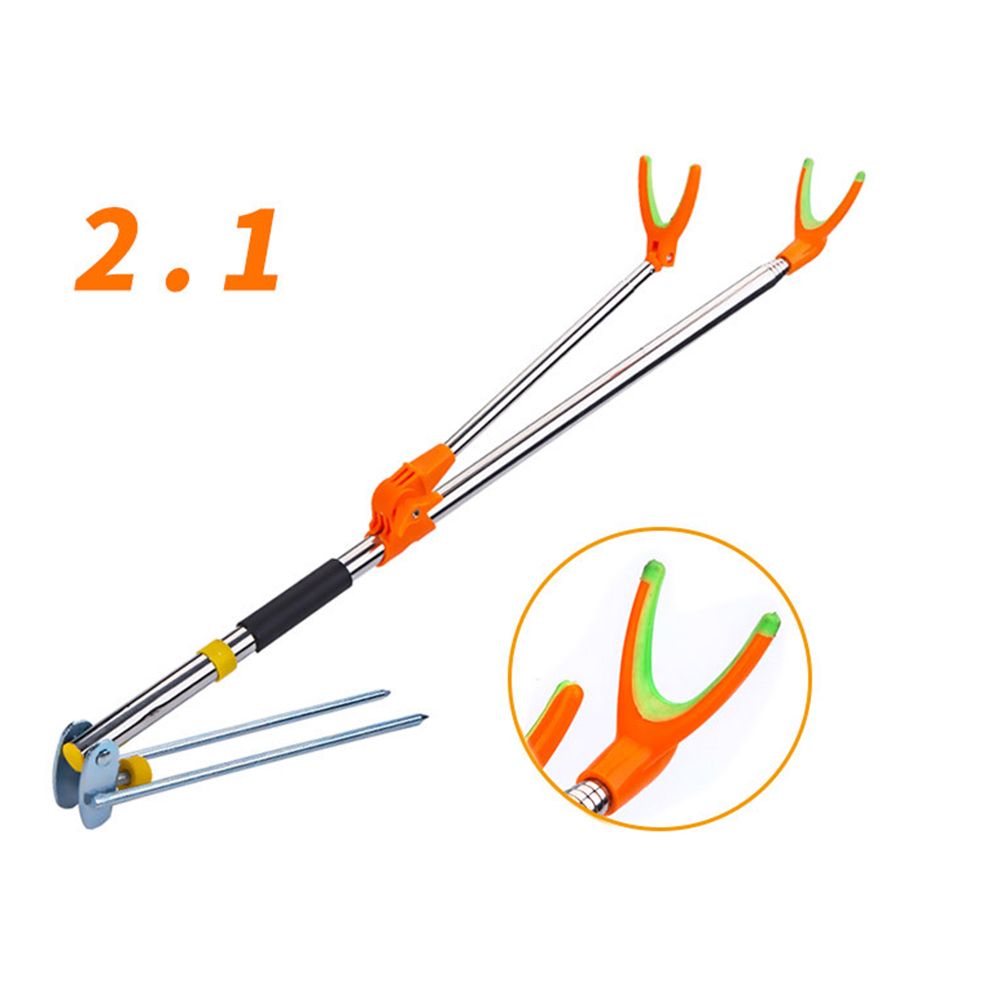 Fishing Rod Bracket Portable Retractable Folding Stainless Steel Fishing Rod elescoping Holder
