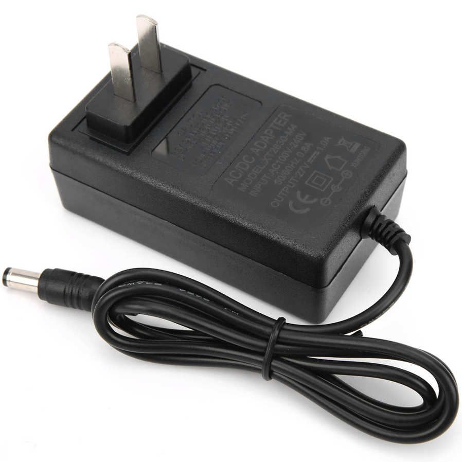 Portable Electric Scooter Charger 24V 500mA Power Supply Adapter US Plug 100‑240V