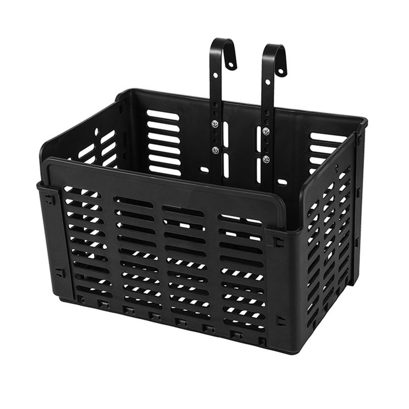 Folding MTX Rear Bike Basket,Black,31.5 x22.5x20.5cm/12.4 x 8.8 x 8.0inch(Open)Universal Bike Baskets,Bike Storage