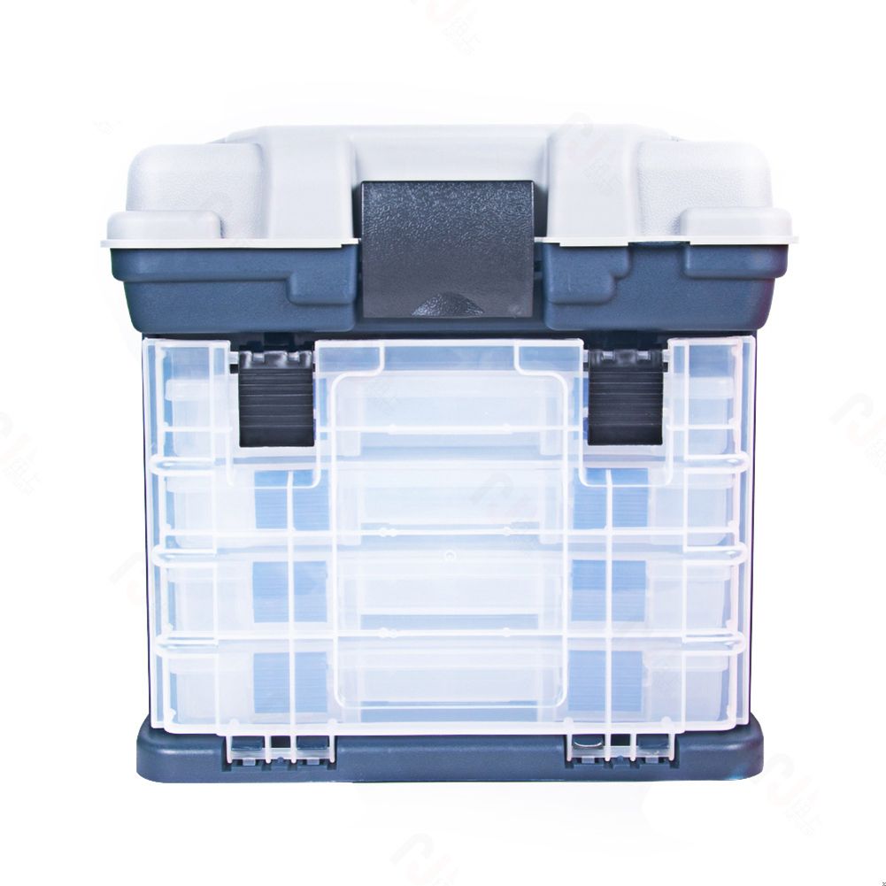 Yfashion 27*17.5*26.5cm Portable Fishing  ackle  Case Multi-layer Fishing ackle Boxes Lure ool Storage Box