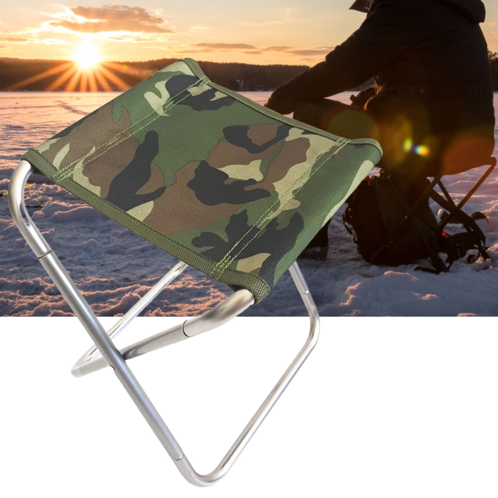 Grebest Folding Chair High Load-bearing Capacity Reusable Useful Folding Stool