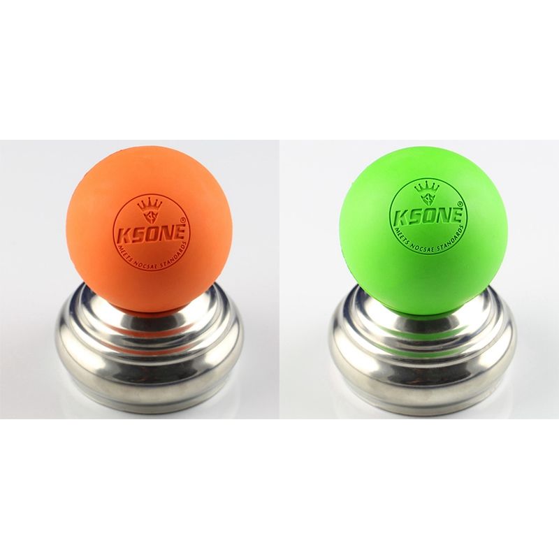 KSONE 2Pcs Massage Ball 6.3cm Fascia Ball Lacrosse Ball Muscle Relaxation Pain Relief Portable Physiotherapy Ball,6 & 3