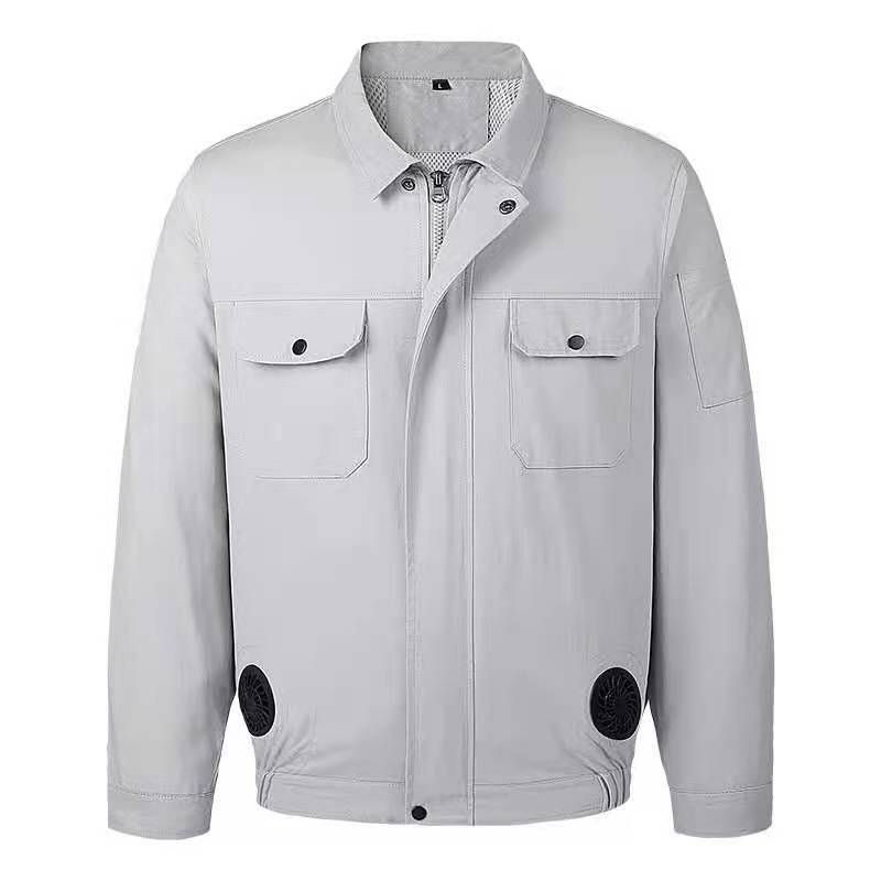 Summer Fan Cooling Jacket Men Air Conditioning Clothing USB 4 Fans    Fishing Cool Coat PC132