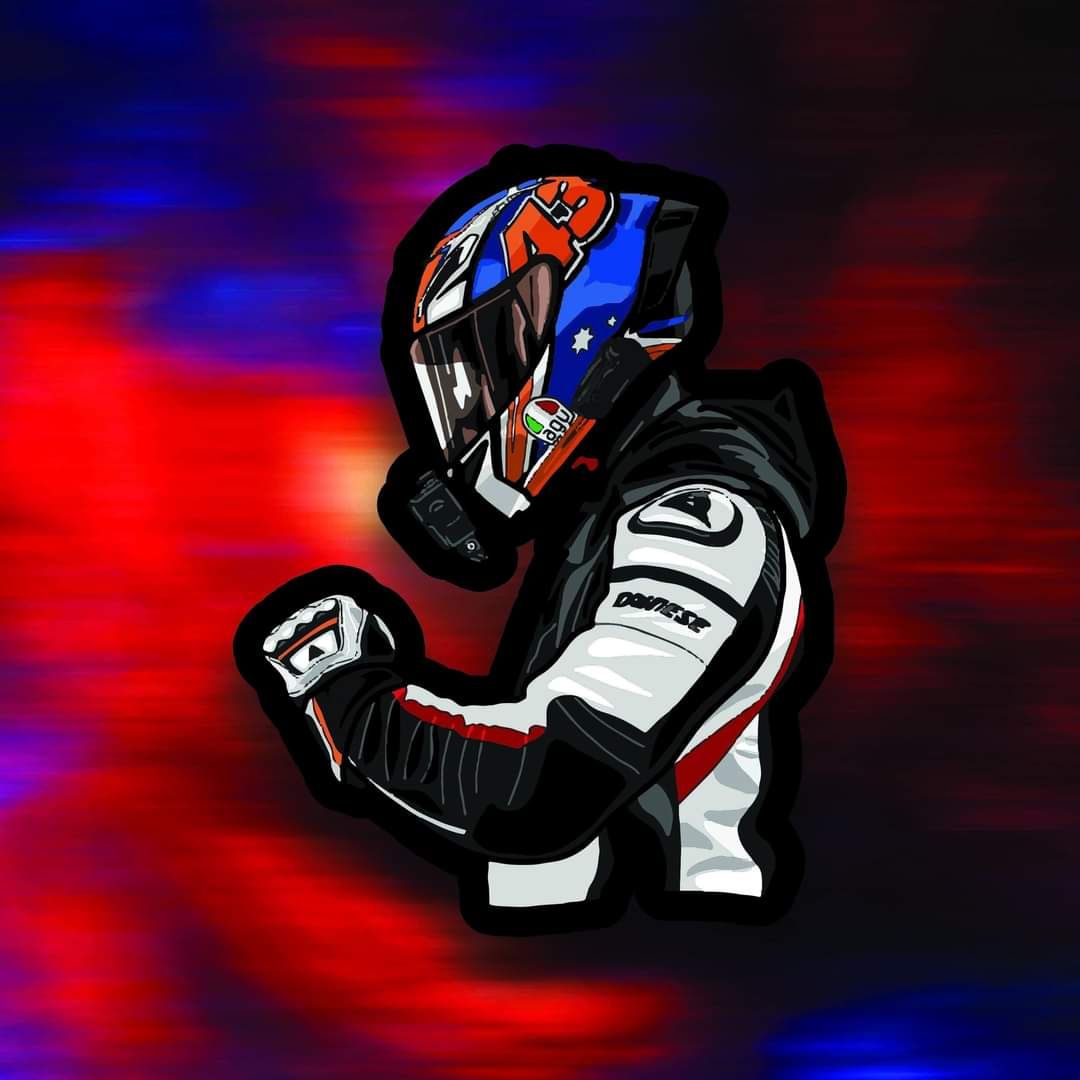 Biker boy with riding set WATERPROOF STICKER |Bikers Support BD
