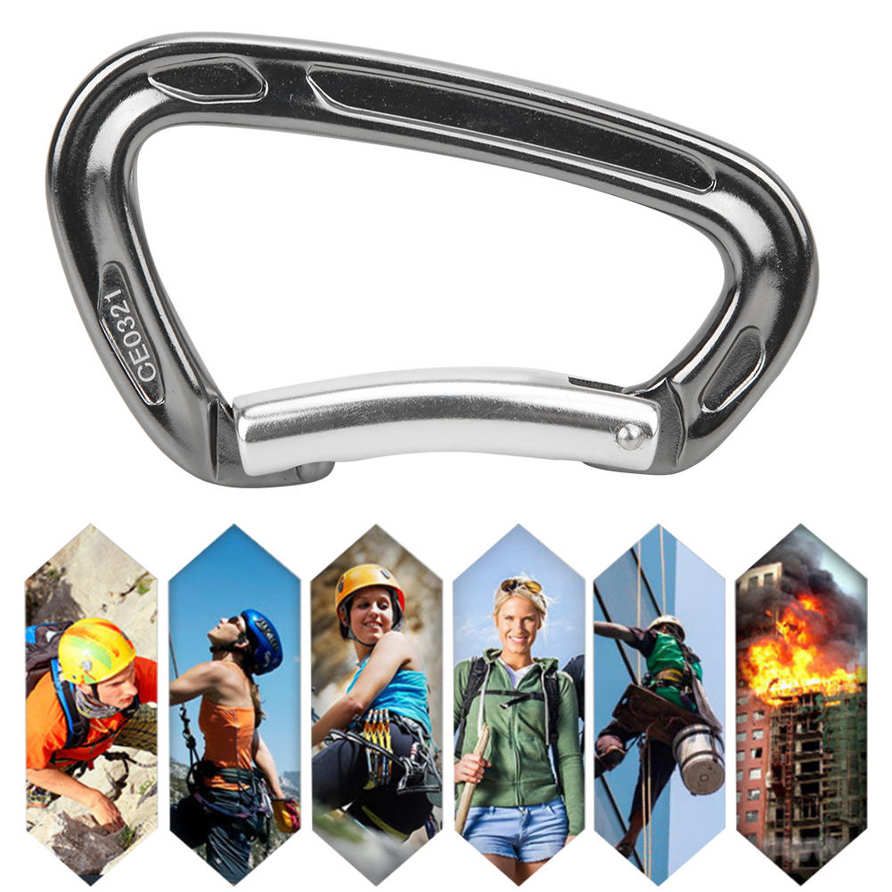 Camping Carabiner KN-24-7-7 Outdoor Climbing Key Chain Clip Keyring Snap Hook Automatic Locking Buckle for Mountaineering