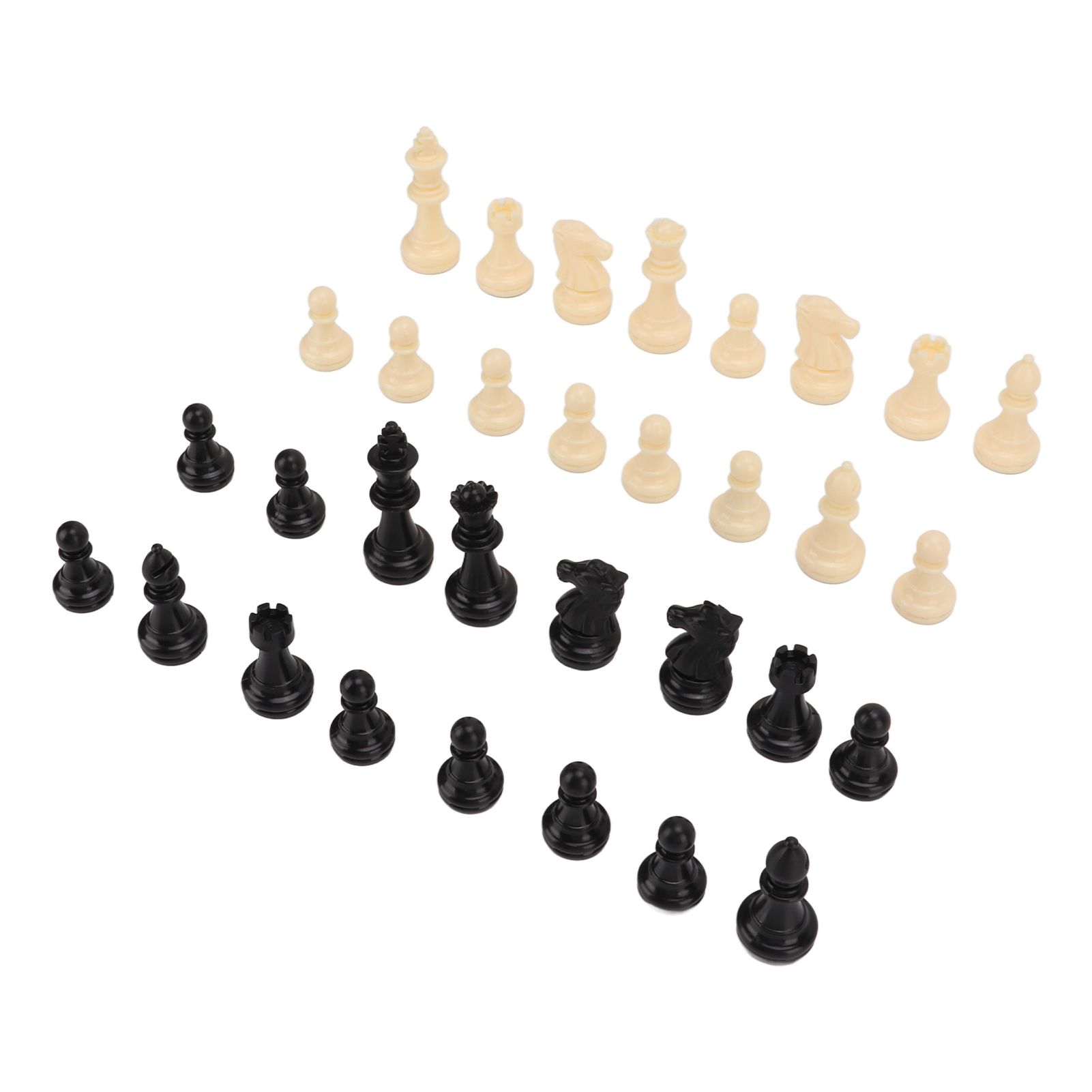 Chess Pieces Plastic Only 65MM Chessmen For Family Picnic CampingV