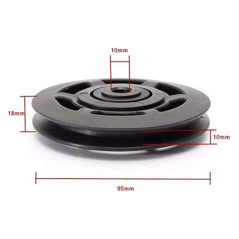 4Pcs 95mm Universal Bearing Pulley Wheel Cable Fitness Equipments Accessories Gym Equipment Part Wearproof Tool with Long Service Life