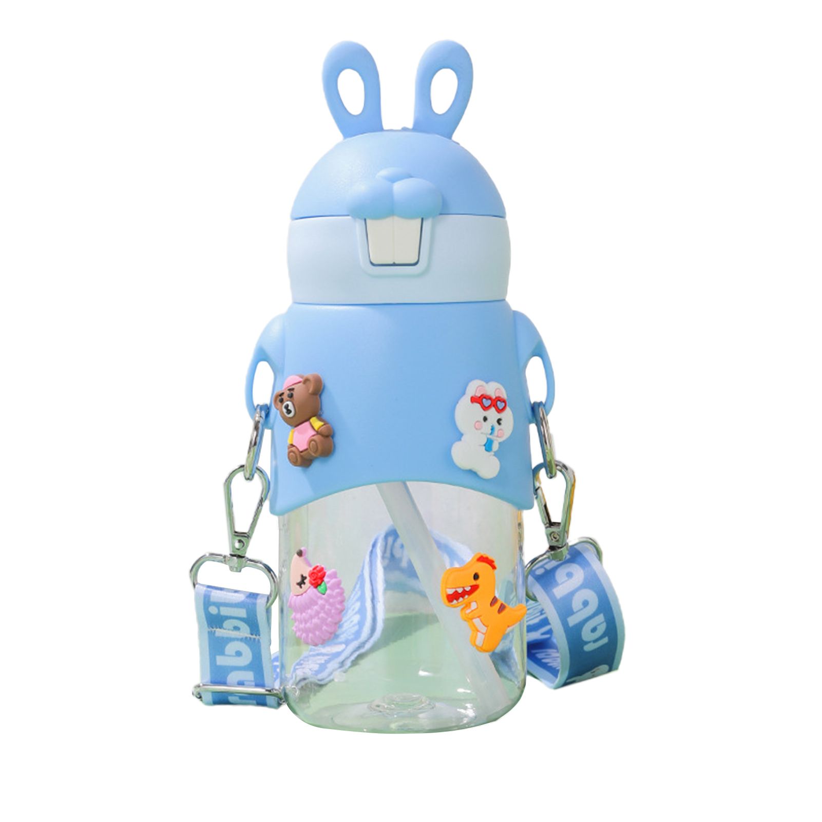 Stus Water Bottle with Adjusle Strap Creative Lovely Water Bottle
