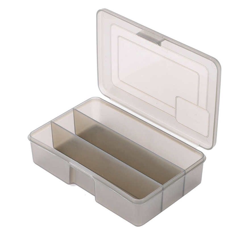 3 Compartment Fishing Lure Spoon Hooks Bait Tackle Storage Box Waterproof Case
