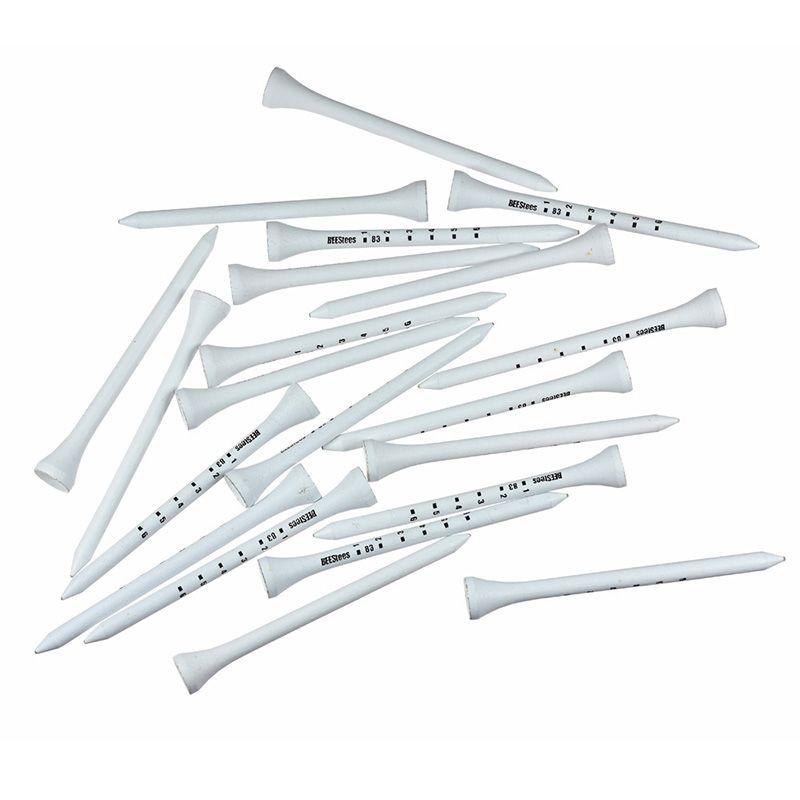 50Pcs Professional Golf 83Mm White Golf Wood Tees Accessories Golf Training Aids -white