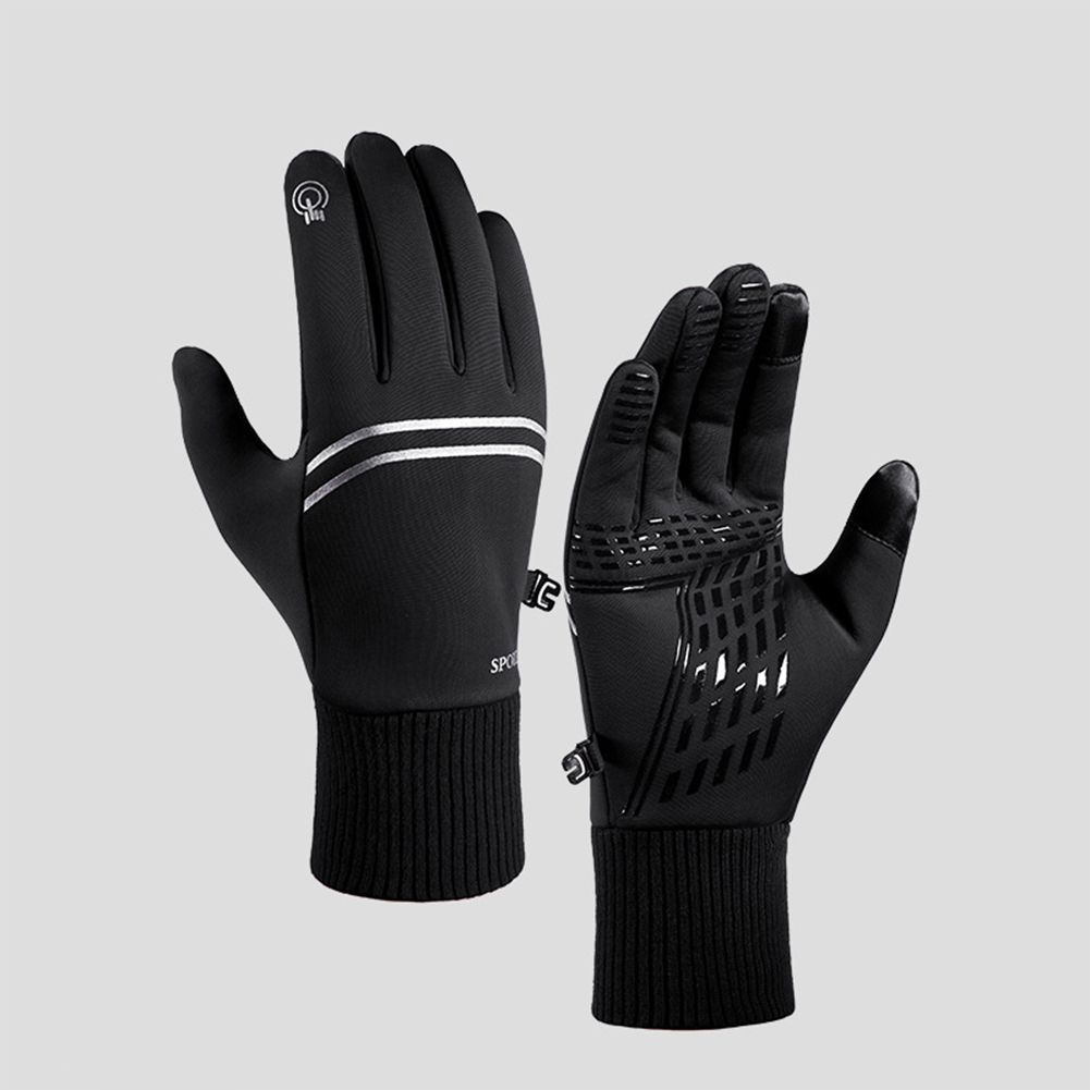 1 Pair Of Waterproof Warm  loves ouch Screen Non-slip loves For Outdoor Hiking Cycling